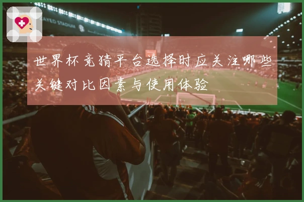 世界杯竞猜平台选择时应关注哪些关键对比因素与使用体验